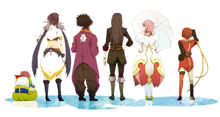 yuri lowell, estellise sidos heurassein, rita mordio, judith, raven, and 1 more (tales of and 1 more) drawn by s_kana81