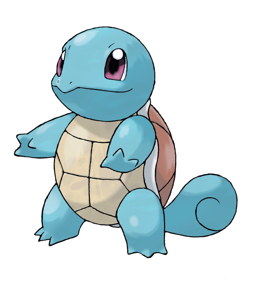squirtle (pokemon and 1 more) drawn by sugimori_ken