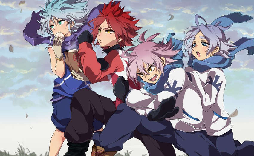 fubuki shirou, nagumo haruya, suzuno fuusuke, and fubuki atsuya (inazuma eleven) drawn by mataro_(matarou)