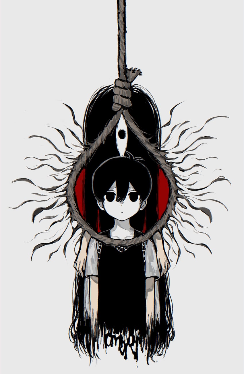 sunny, omori, mari, and something (omori) drawn by makucrp