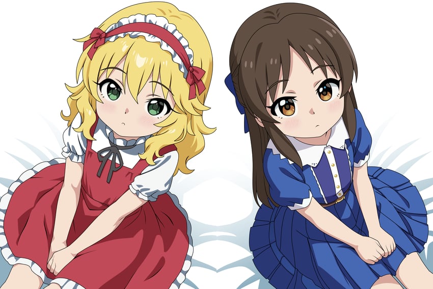 tachibana arisu and sakurai momoka (idolmaster and 2 more) drawn by 6kan