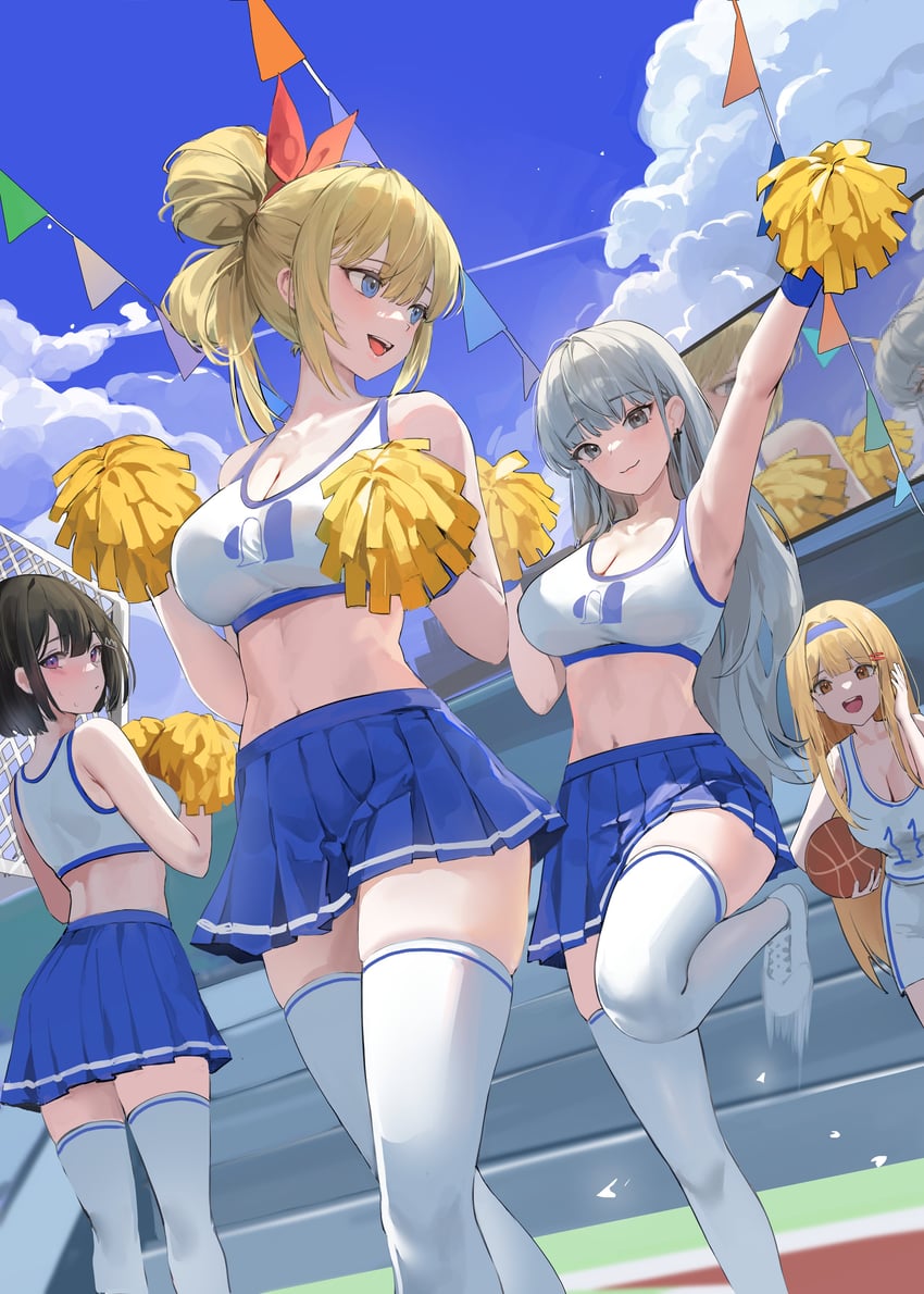 takahashi minami, lillly, haruno hikari, and soo ou (original and 1 more) drawn by lillly