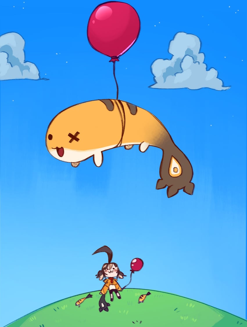 gigi murin and grem (hololive and 1 more) drawn by yambot