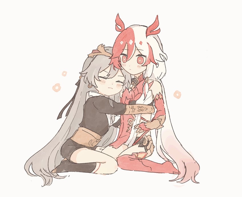 fu hua and herrscher of sentience (honkai and 1 more) drawn by tya_tya_3rd