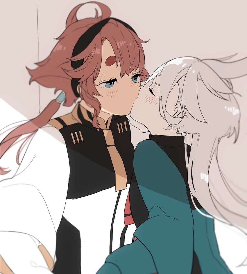 suletta mercury and miorine rembran (gundam and 1 more) drawn by sirako