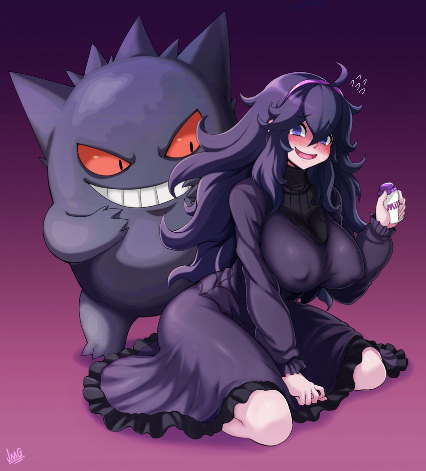 hex maniac and gengar (pokemon and 1 more) drawn by jmg