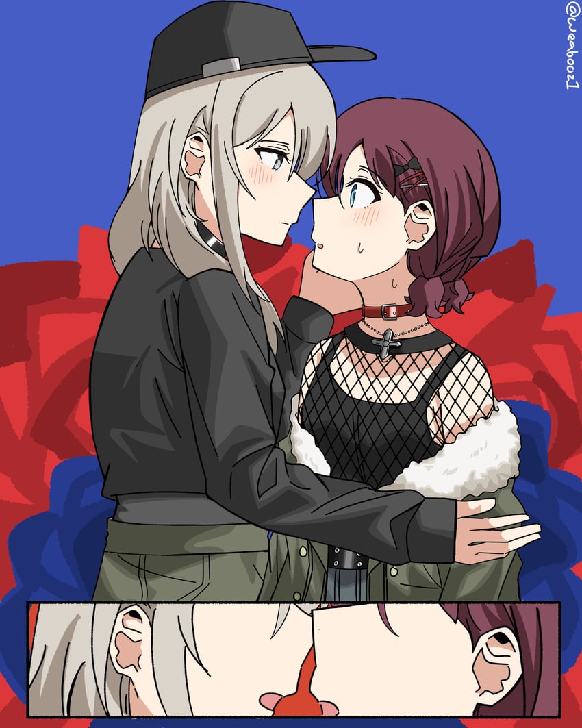 iseri nina and kawaragi momoka (girls band cry) drawn by weabooz