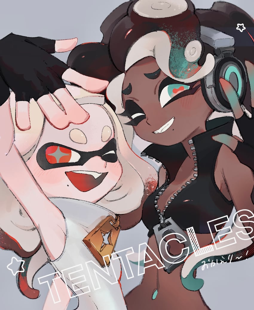 marina and pearl (splatoon and 1 more) drawn by suuuuk_z0