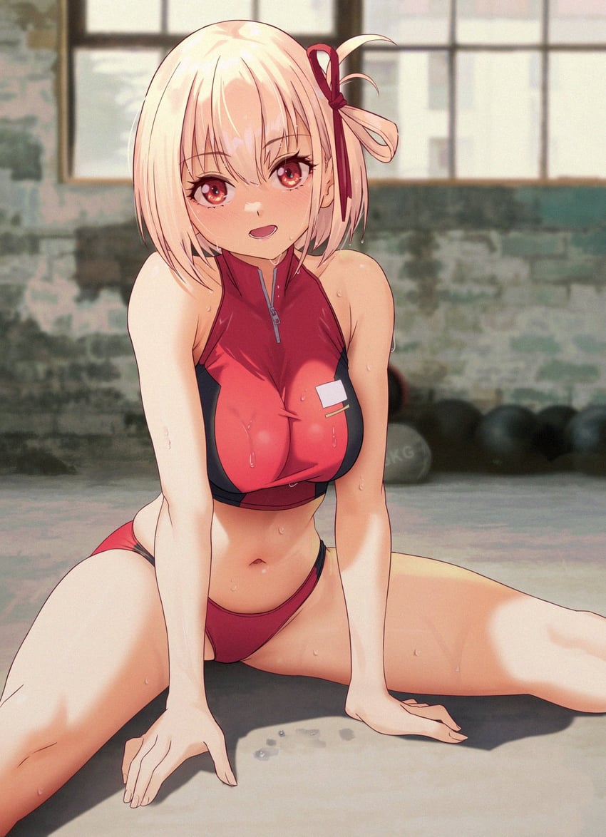 nishikigi chisato (lycoris recoil) drawn by solar_(happymonk)