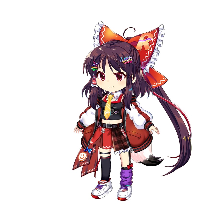 hakurei reimu (touhou and 1 more) drawn by rotte_(1109)