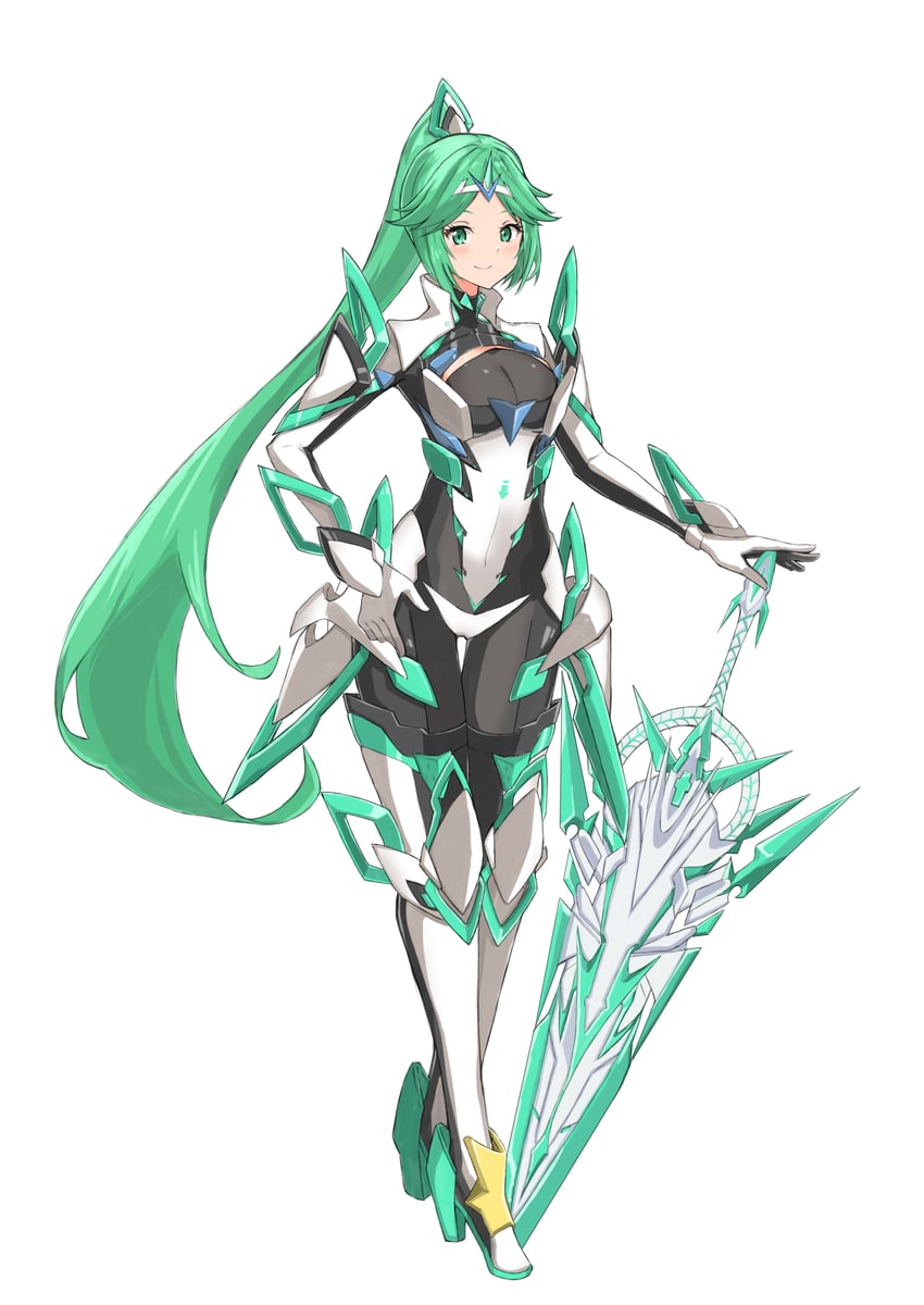 palutena and pneuma (xenoblade chronicles and 2 more) drawn by aotsuba