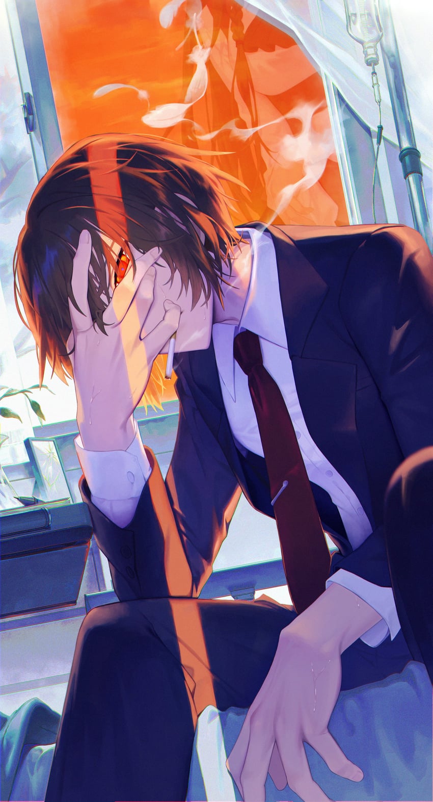 sugamo mutsuki and hitomi hirosuke (sayonara wo oshiete) drawn by ppru