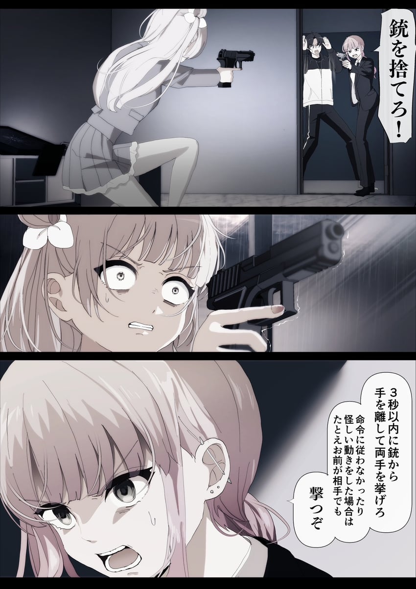 utsumi sakura, kogure ruka, and azumaya haruka (sakura no sekai) drawn by tsuruse