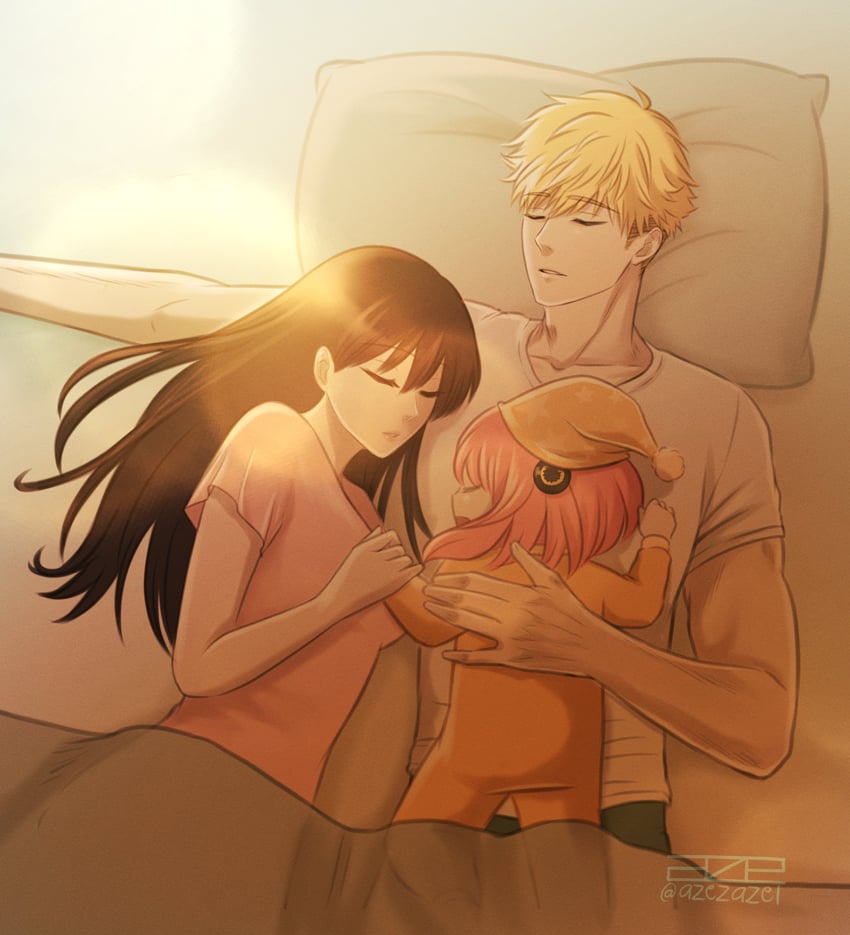 yor briar, anya, and twilight (spy x family) drawn by azezazel