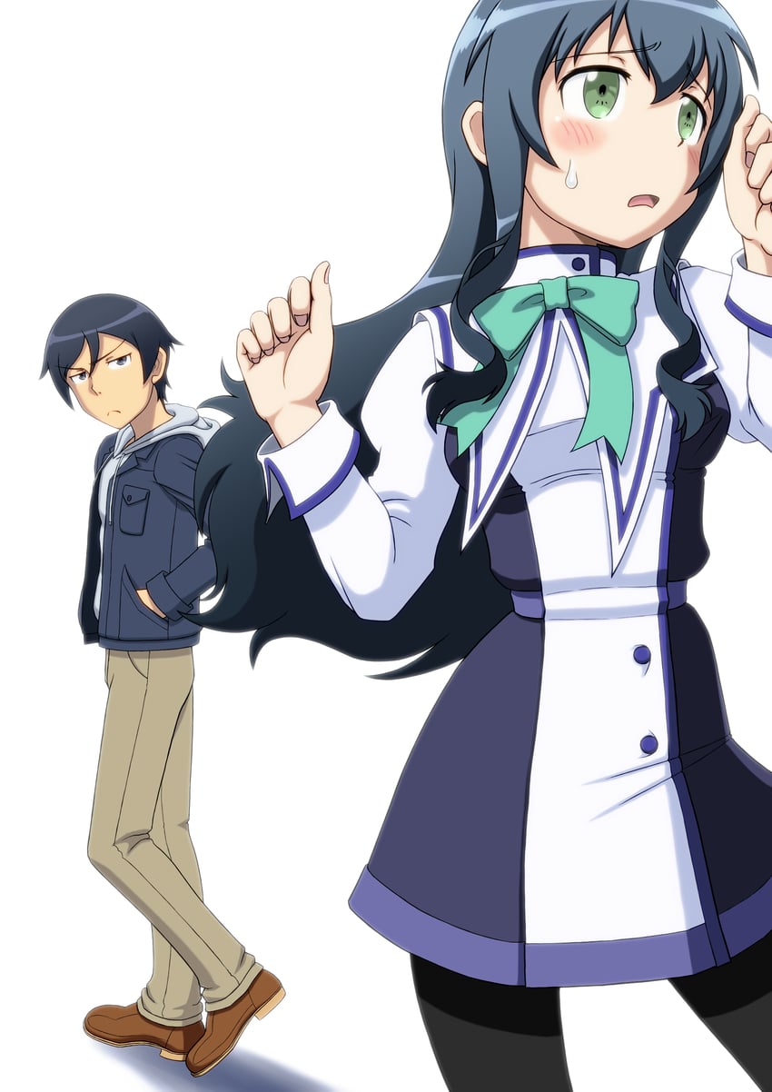 kousaka kyousuke and makishima saori (ore no imouto ga konna ni kawaii wake ga nai) drawn by sakaki_youma