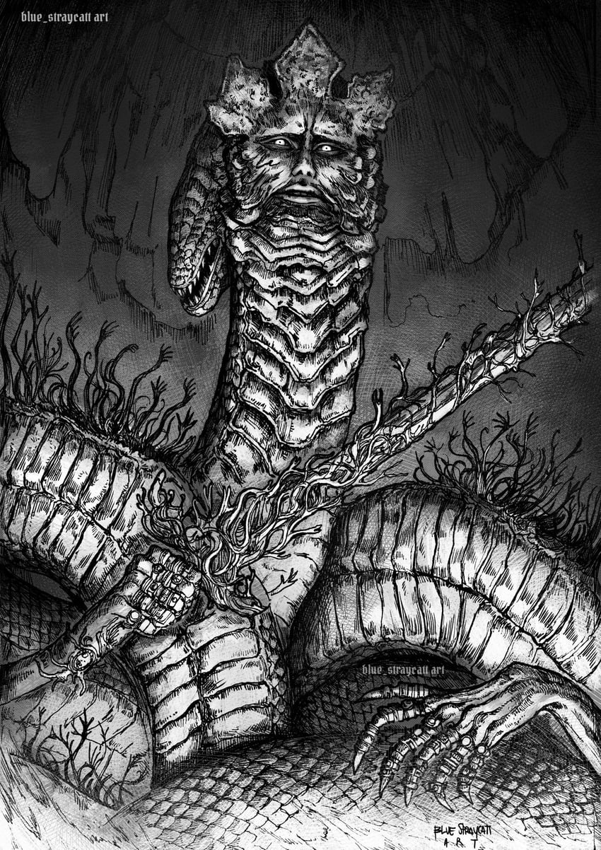rykard lord of blasphemy (elden ring) drawn by bluestraycatart