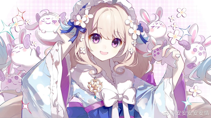 enna alouette and aloupeep (nijisanji and 1 more) drawn by anqing