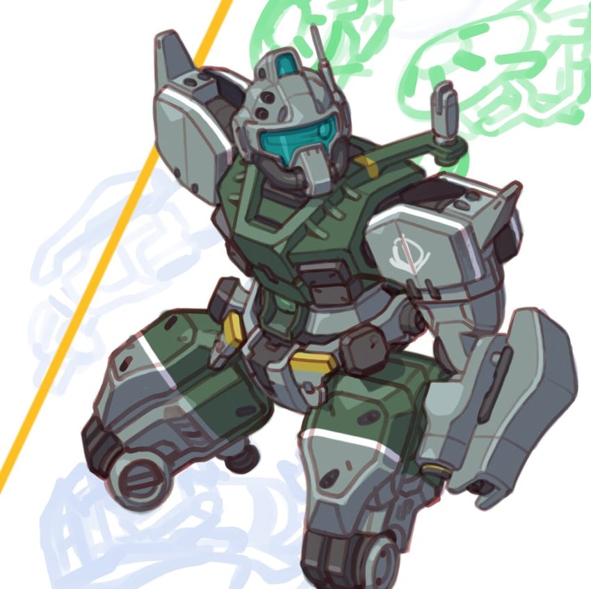 gelgoog (gundam and 1 more) drawn by cameron_sewell