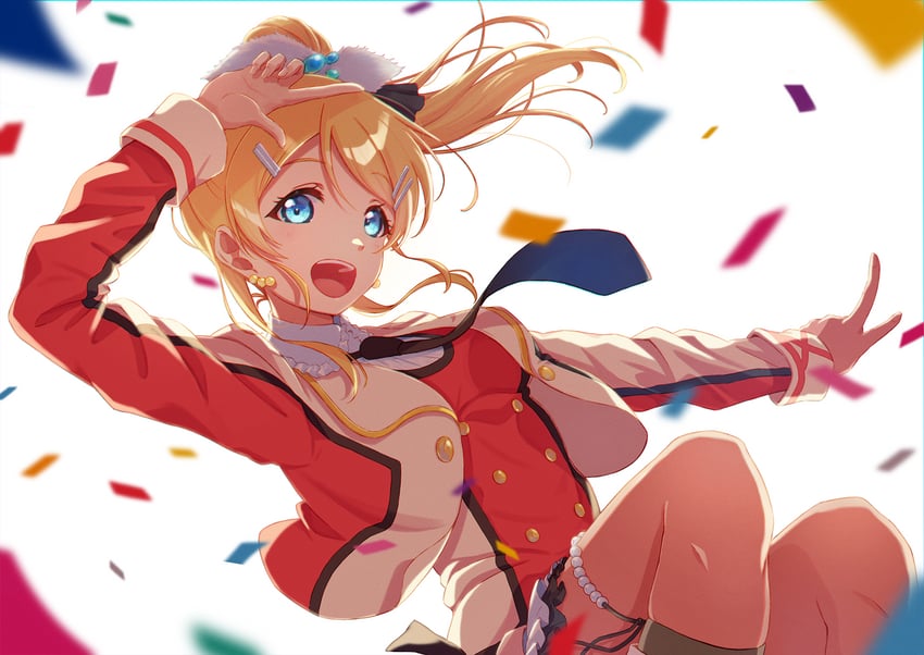 ayase eli (love live! and 1 more) drawn by macken666