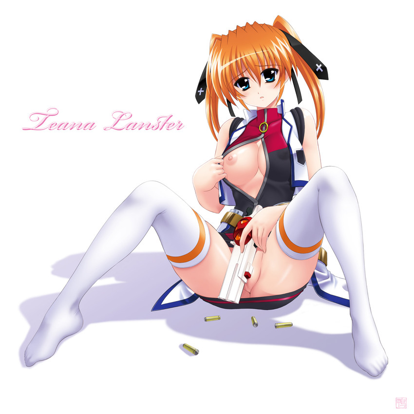 teana lanster and cross mirage (lyrical nanoha and 1 more) drawn by kamogawa_tanuki