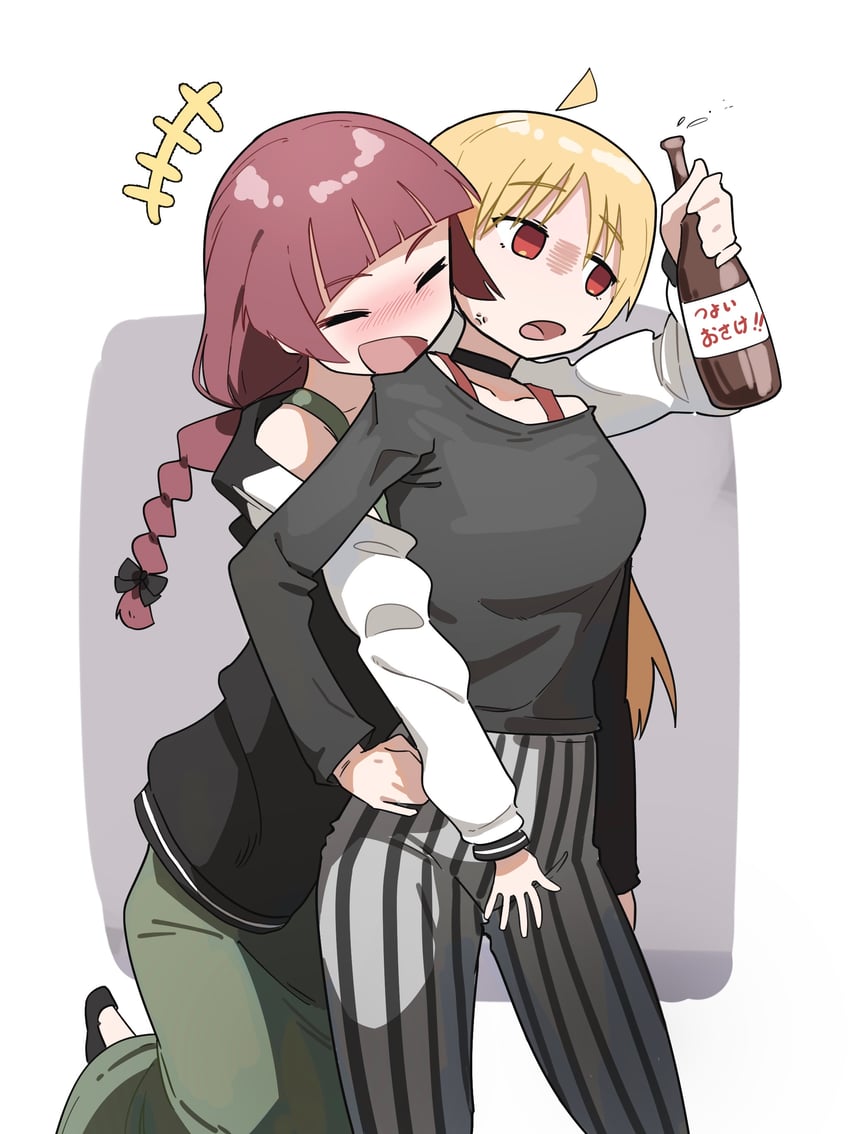hiroi kikuri and ijichi seika (bocchi the rock!) drawn by hanten_(hantennano)