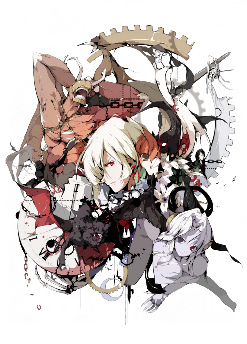 alucard, soma cruz, arikado genya, and hakuba mina (original and 3 more) drawn by sakura_sora