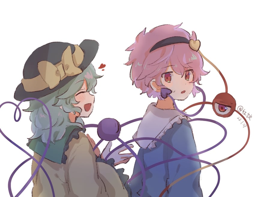 komeiji koishi and komeiji satori (touhou) drawn by rddumpling