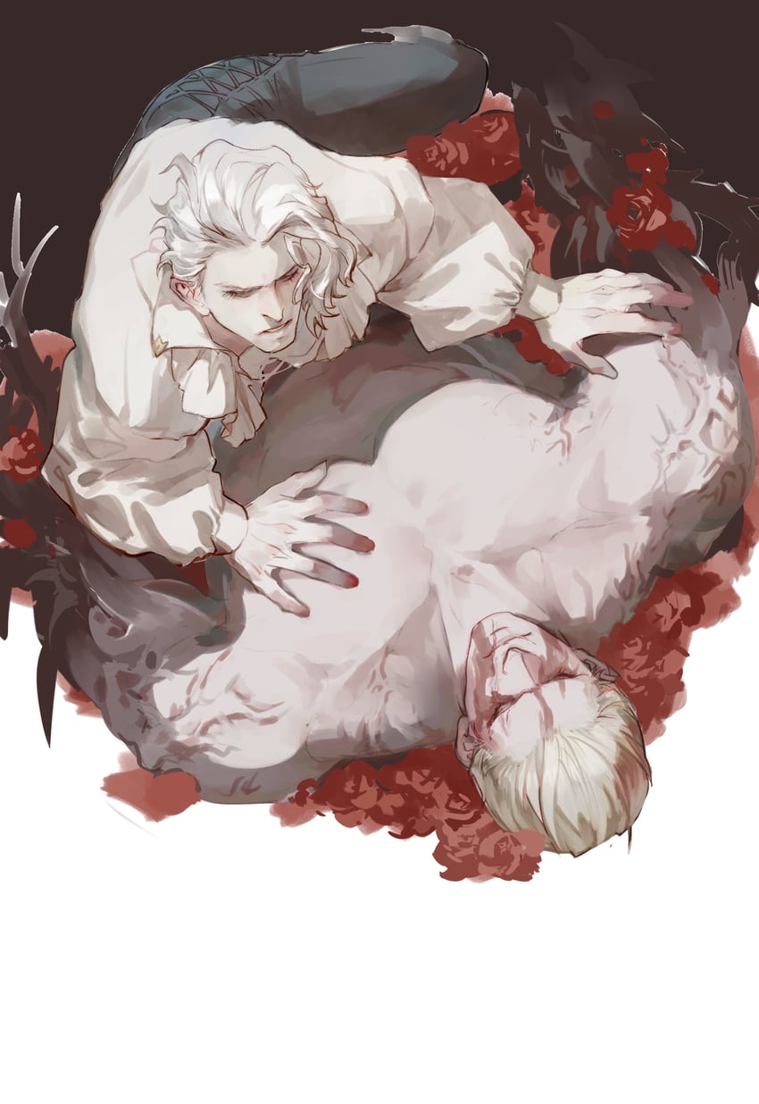 leon s. kennedy and jack krauser (resident evil and 1 more) drawn by vetania