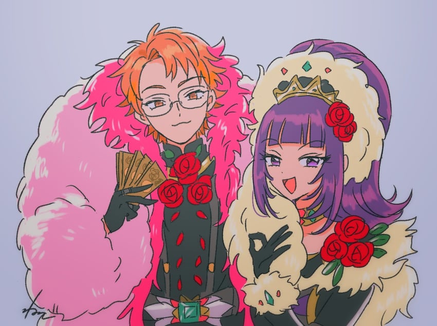 hanazono shuka and juuouin kakeru (pretty series and 4 more) drawn by rituyama1