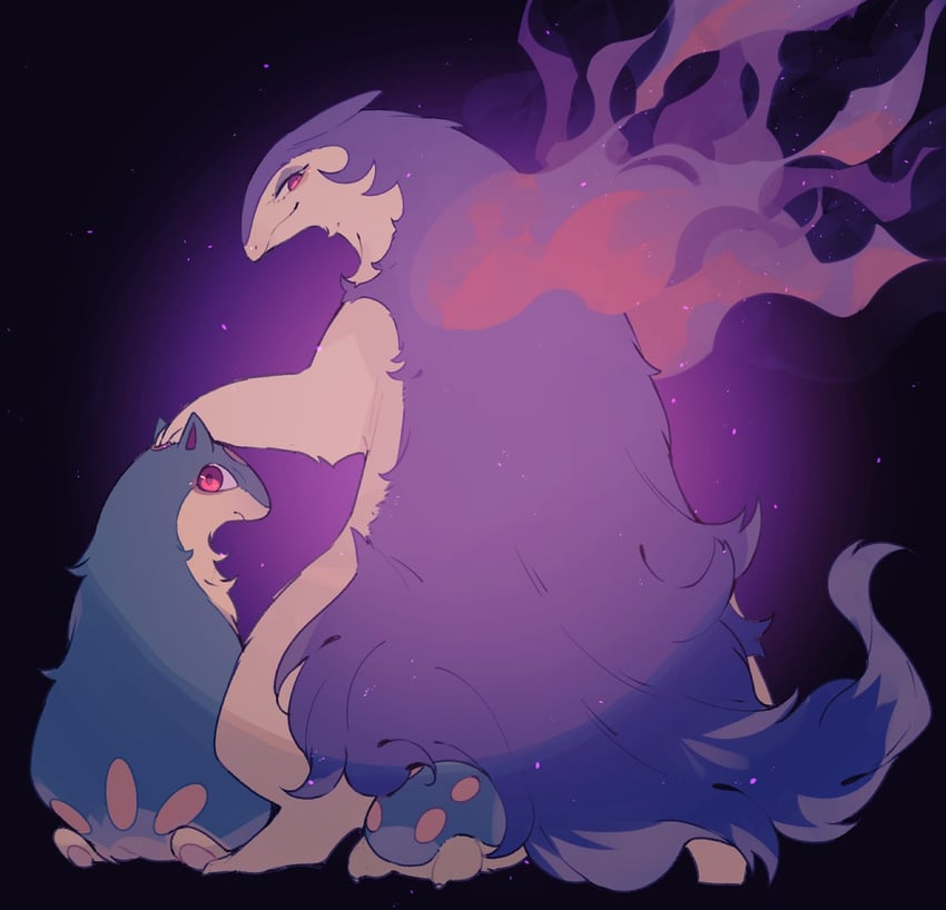 cyndaquil, hisuian typhlosion, and quilava (pokemon) drawn by mamebato