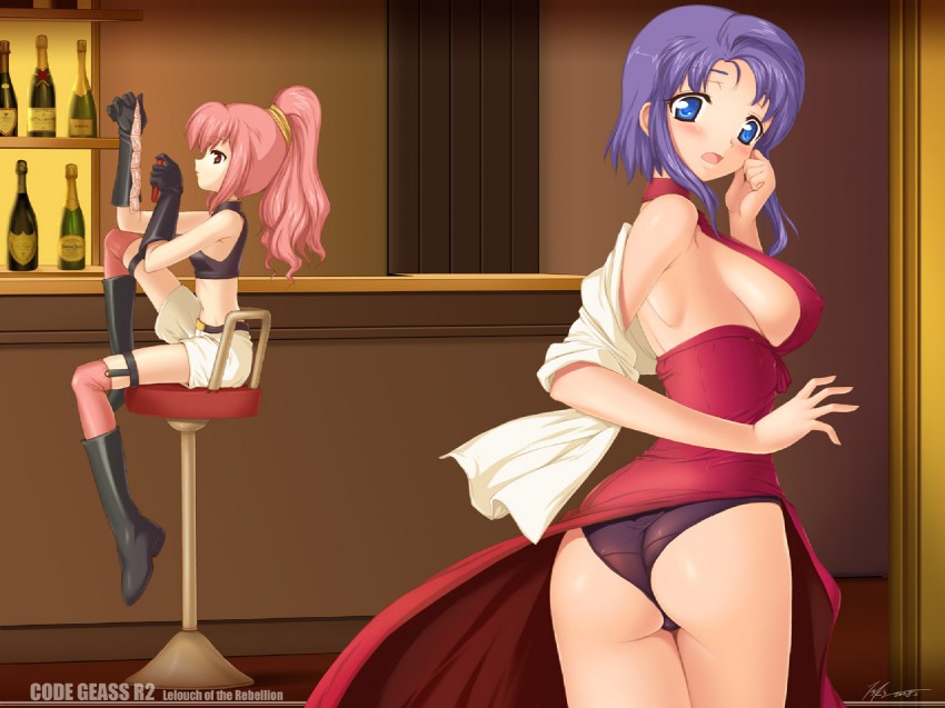 anya alstreim and cecile croomy (code geass) drawn by aokihoshi