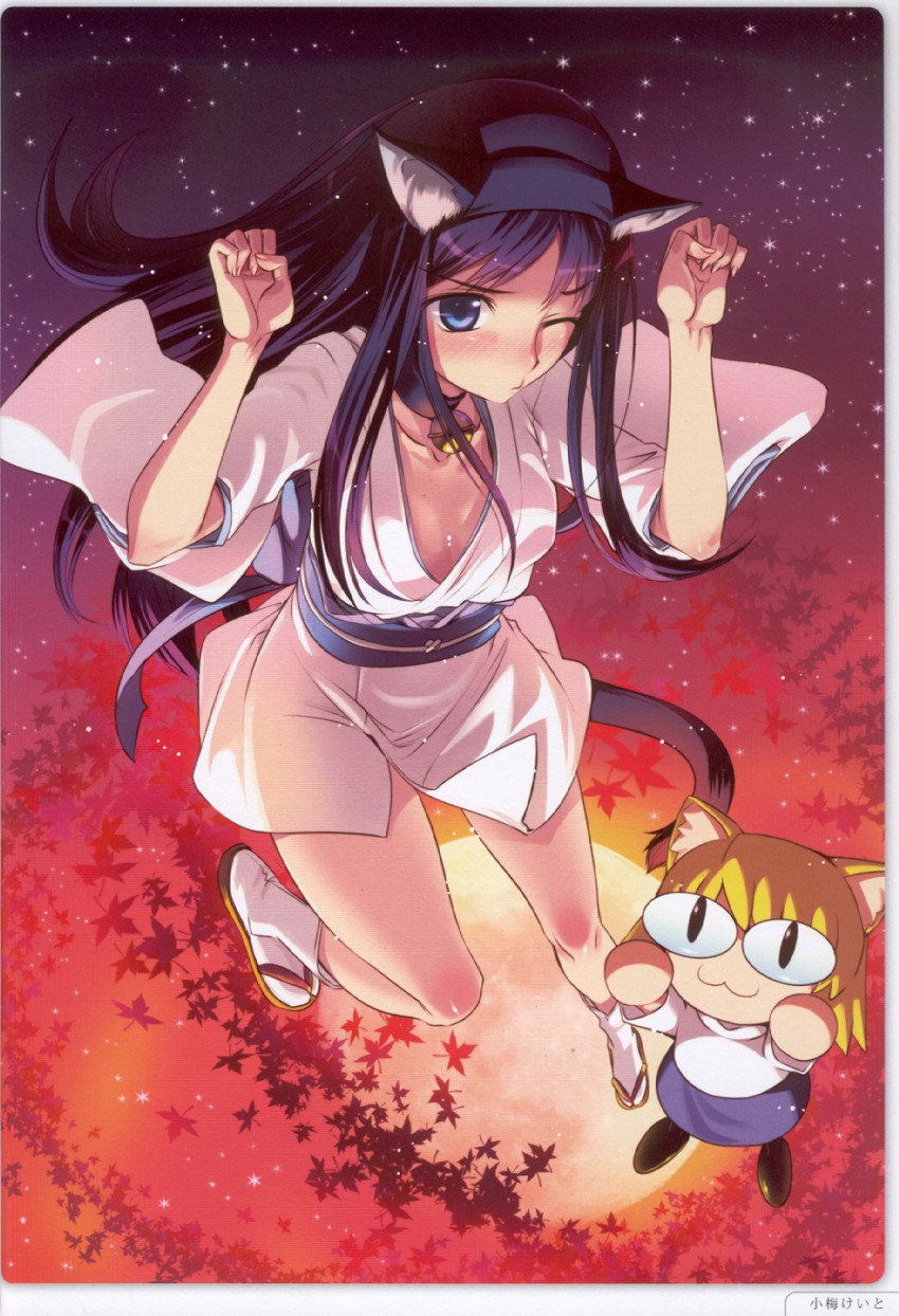 tohno akiha and neco-arc (tsukihime and 1 more) drawn by koume_keito