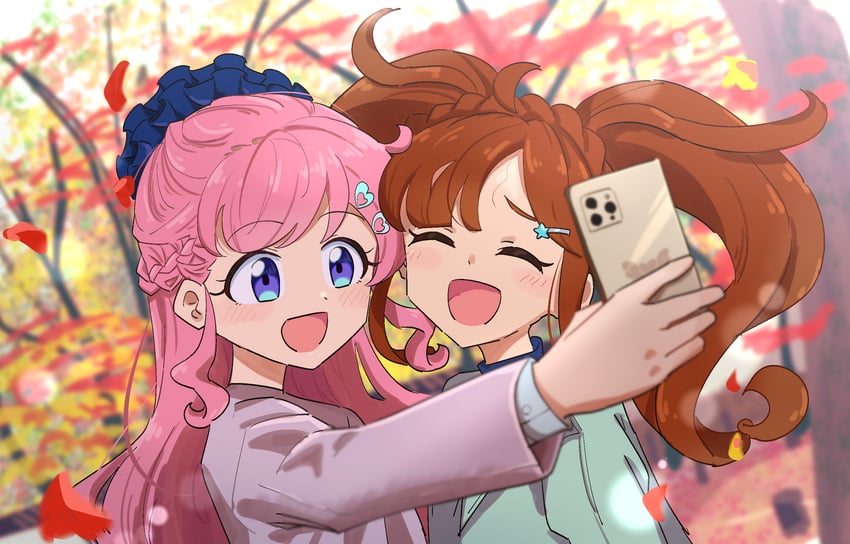 momoyama mirai and nijinosaki dia (pretty series and 1 more) drawn by anisakisu