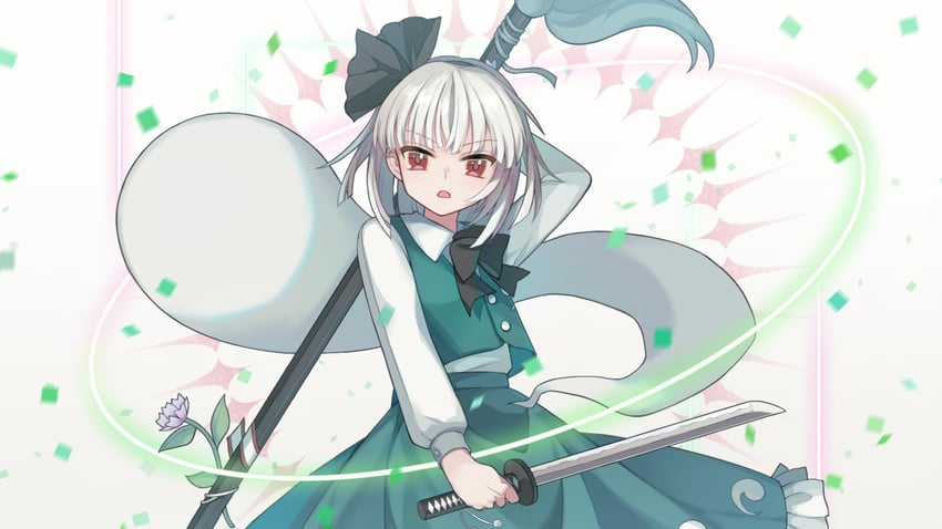 konpaku youmu (touhou and 1 more) drawn by mirei_(miirei)