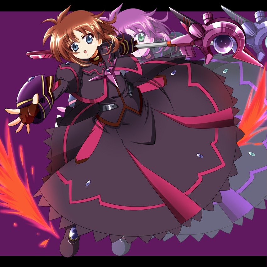 stern the destructor and luciferion (lyrical nanoha and 4 more) drawn by yorousa_(yoroiusagi)