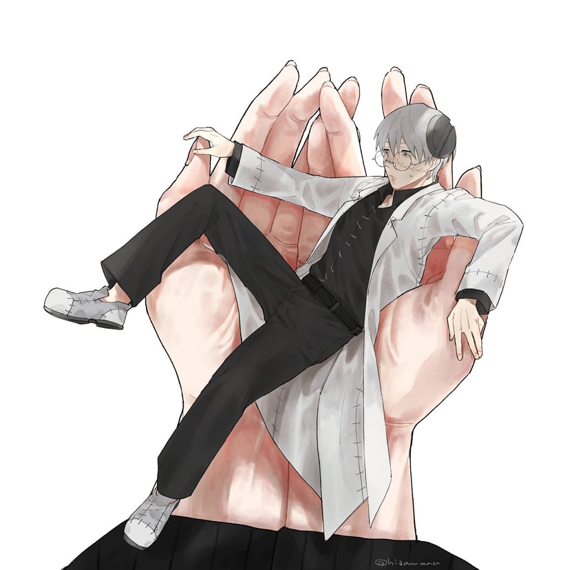 franken stein and marie mjolnir (soul eater) drawn by hissiu