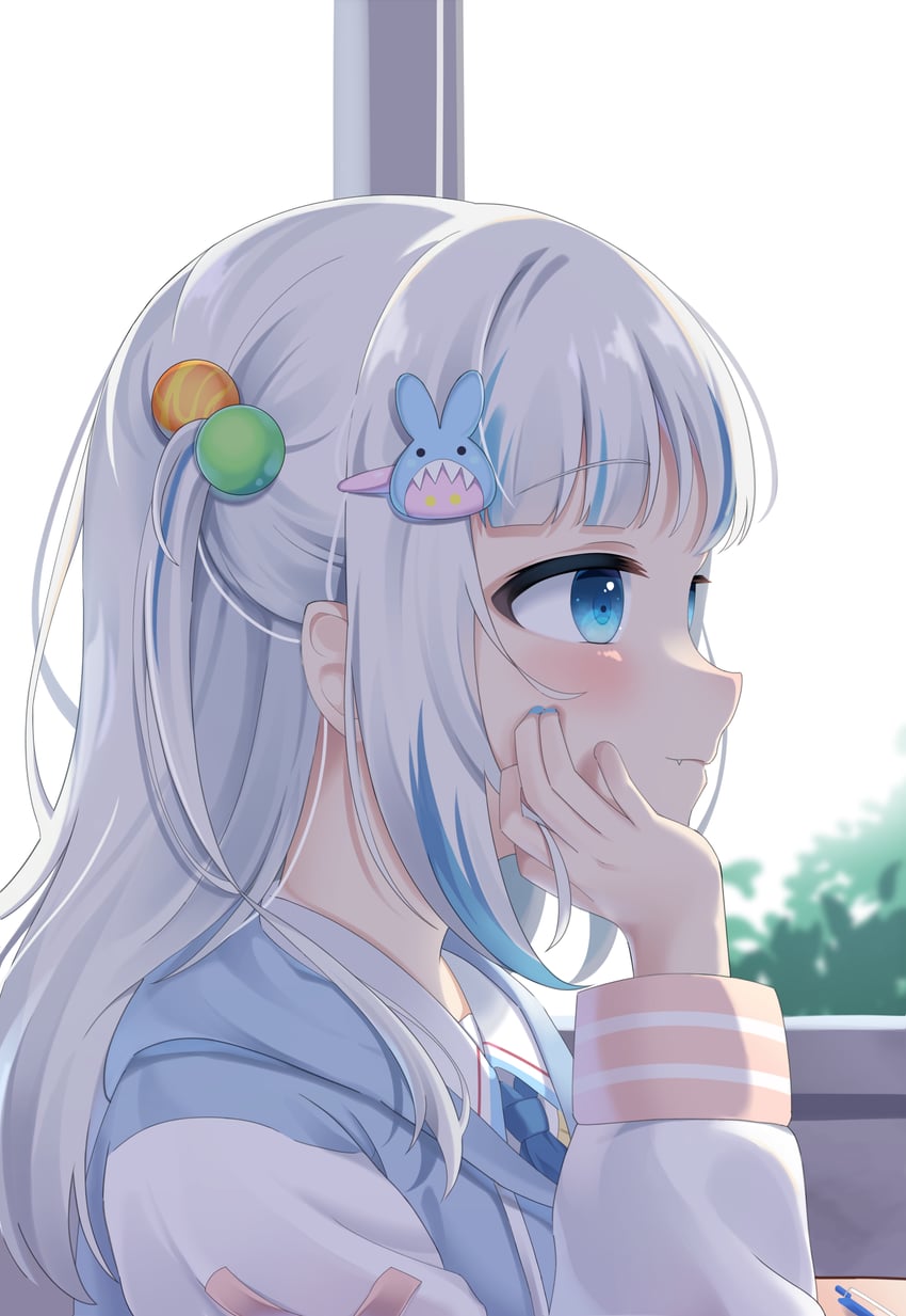gawr gura (hololive and 1 more) drawn by snmdx