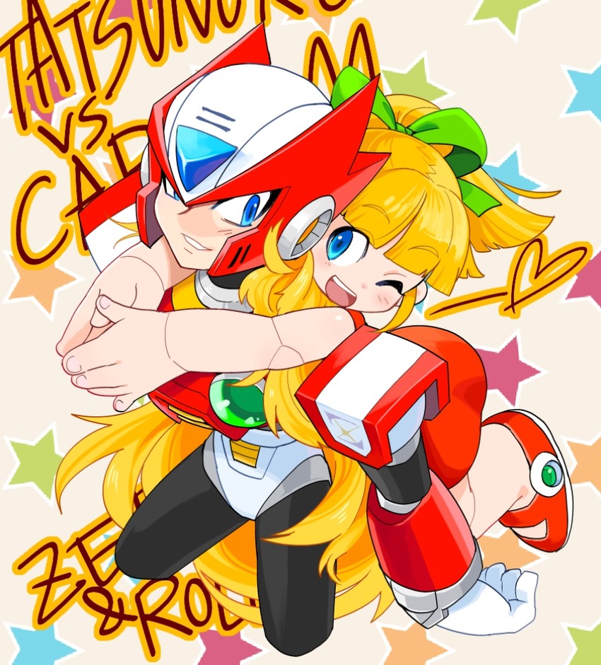 zero and roll (mega man and 2 more) drawn by yuriyuri_(ccc)