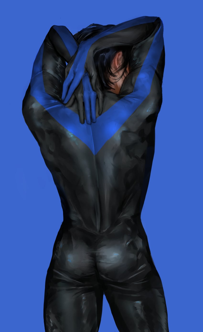 dick grayson and nightwing (dc comics and 1 more) drawn by moonfox