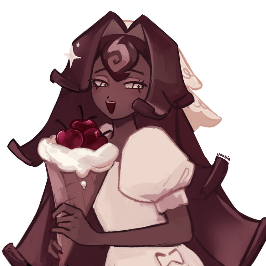 black forest cookie (cookie run and 1 more) drawn by jessiejoobie