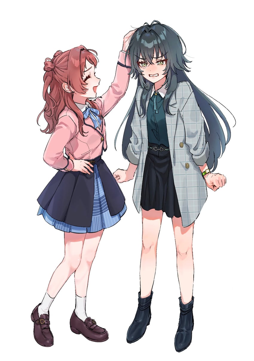 hanami saki and tsukimura temari (idolmaster and 1 more) drawn by nz99