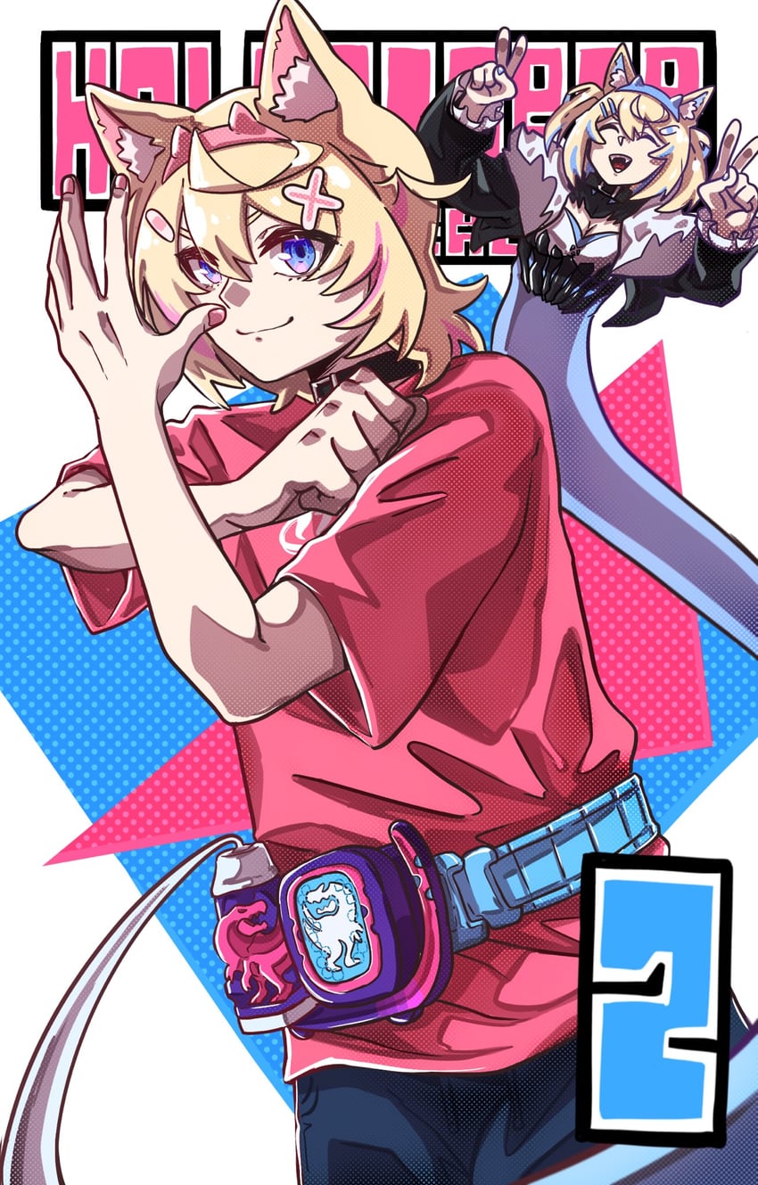 fuwawa abyssgard, mococo abyssgard, igarashi ikki, and vice (hololive and 3 more) drawn by dork_ill
