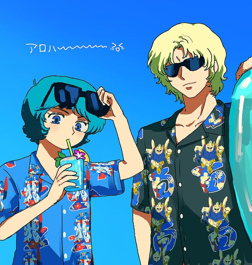 kamille bidan, zeta gundam, quattro bajeena, and hyaku shiki (gundam and 1 more) drawn by nainainannimo