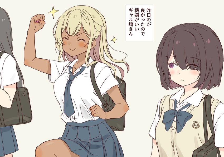galzaki-san and bobhashi-san (original) drawn by daipunch