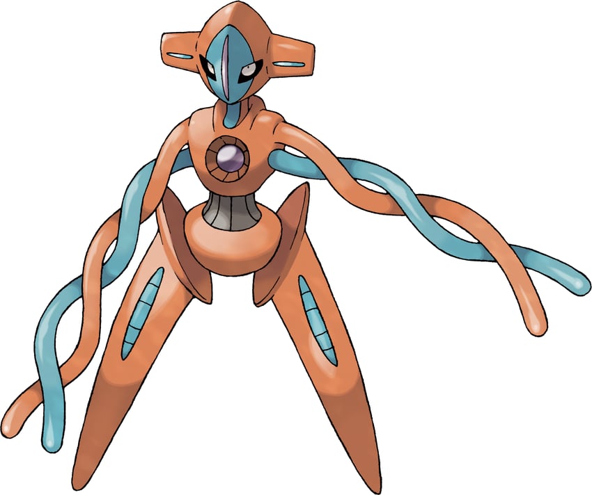 deoxys (pokemon and 1 more) drawn by sugimori_ken