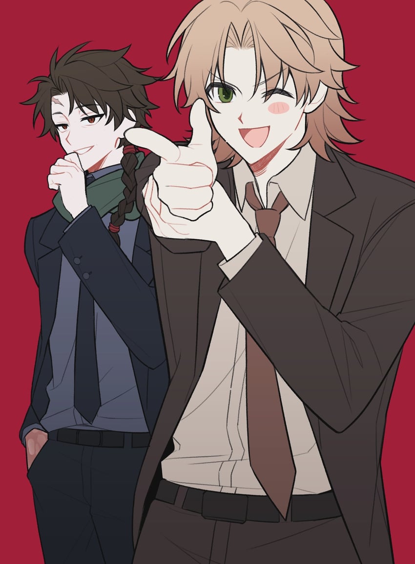 harada minoru and shinano eiji (saibou shinkyoku) drawn by abysscake