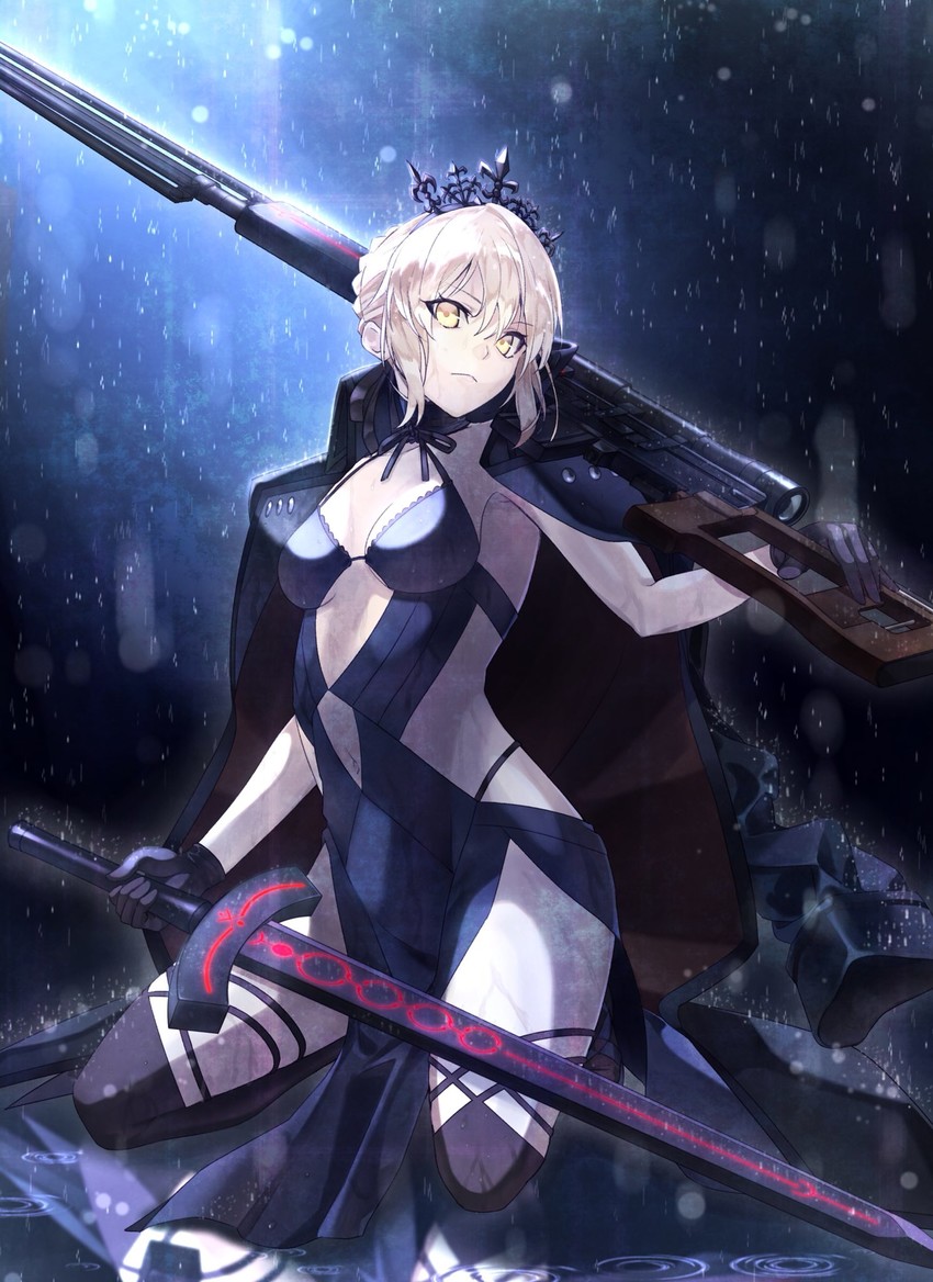 artoria pendragon and saber alter (fate and 1 more) drawn by akamiso_(k074510)