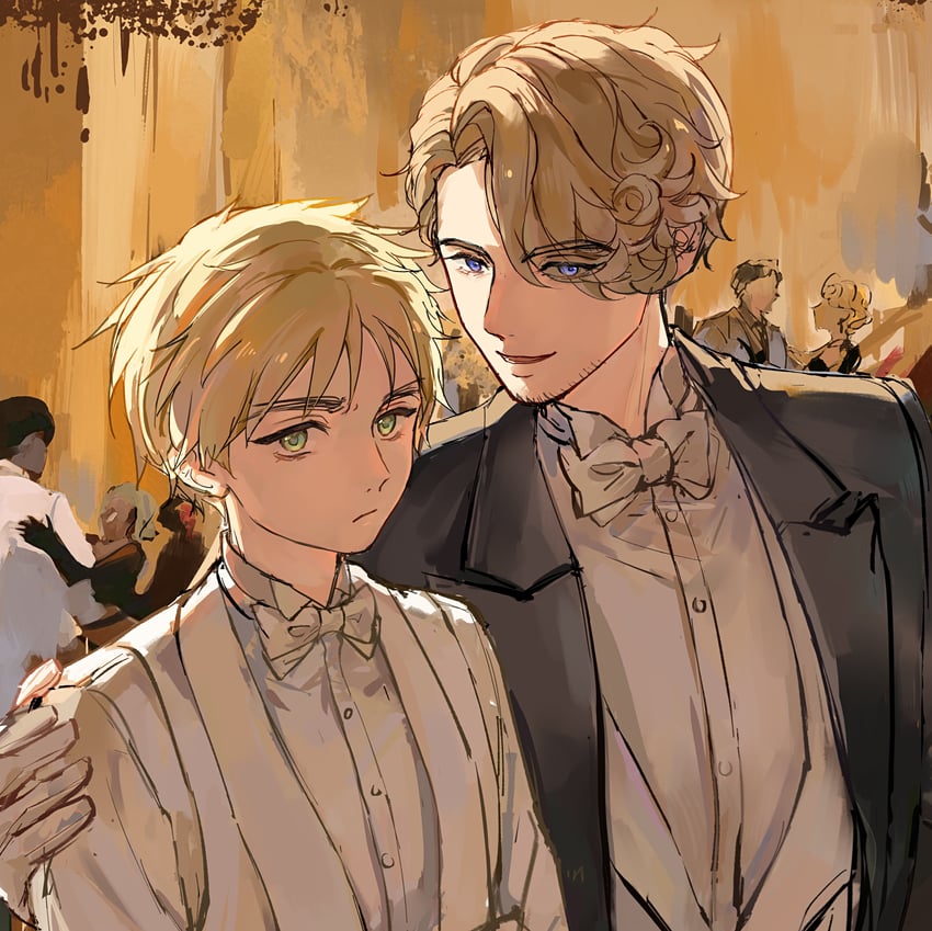 united kingdom and france (axis powers hetalia) drawn by cubed_(houkuaid)