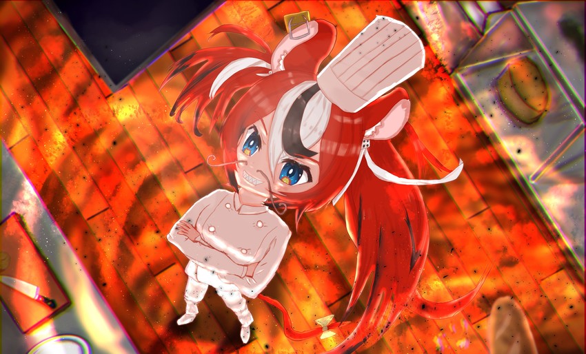hakos baelz (hololive and 1 more) drawn by shunaname