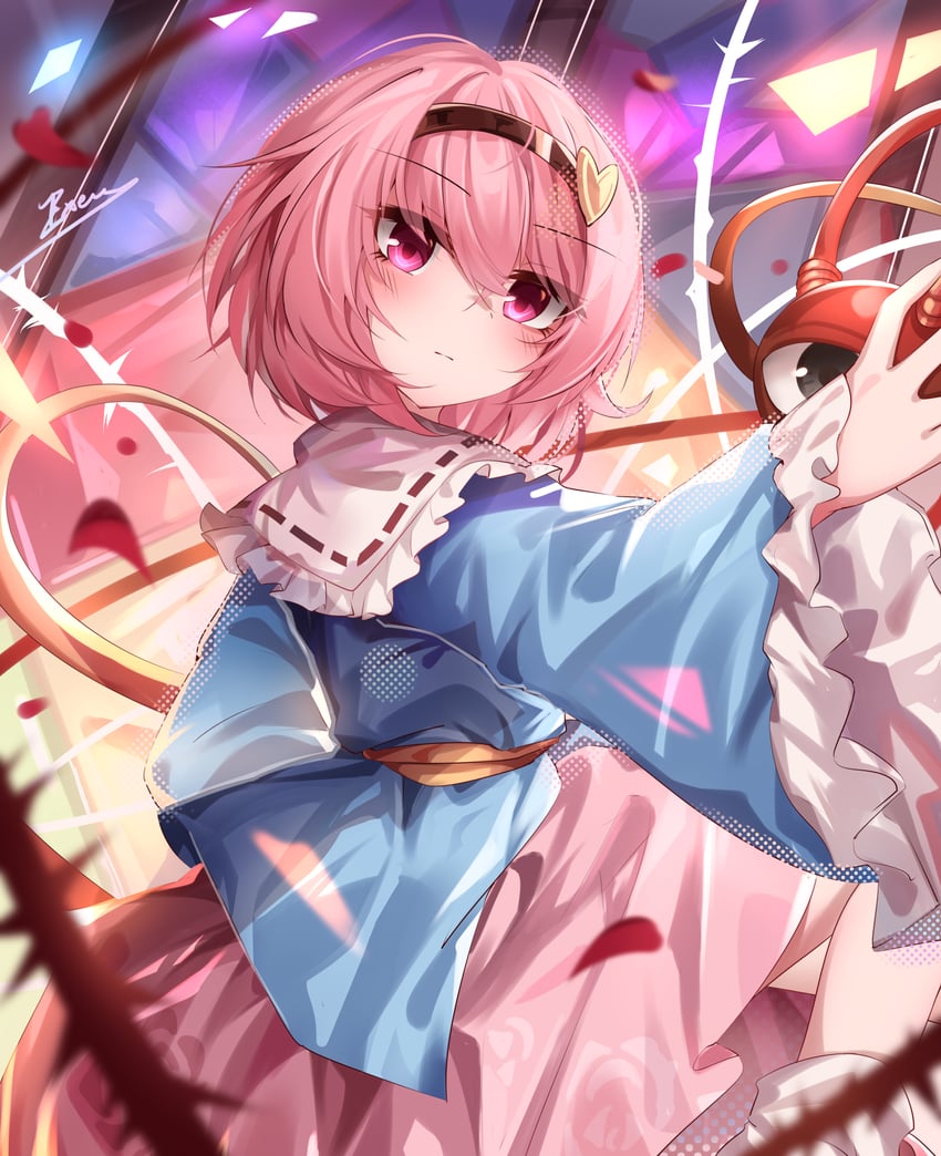 komeiji satori (touhou and 1 more) drawn by top-exerou